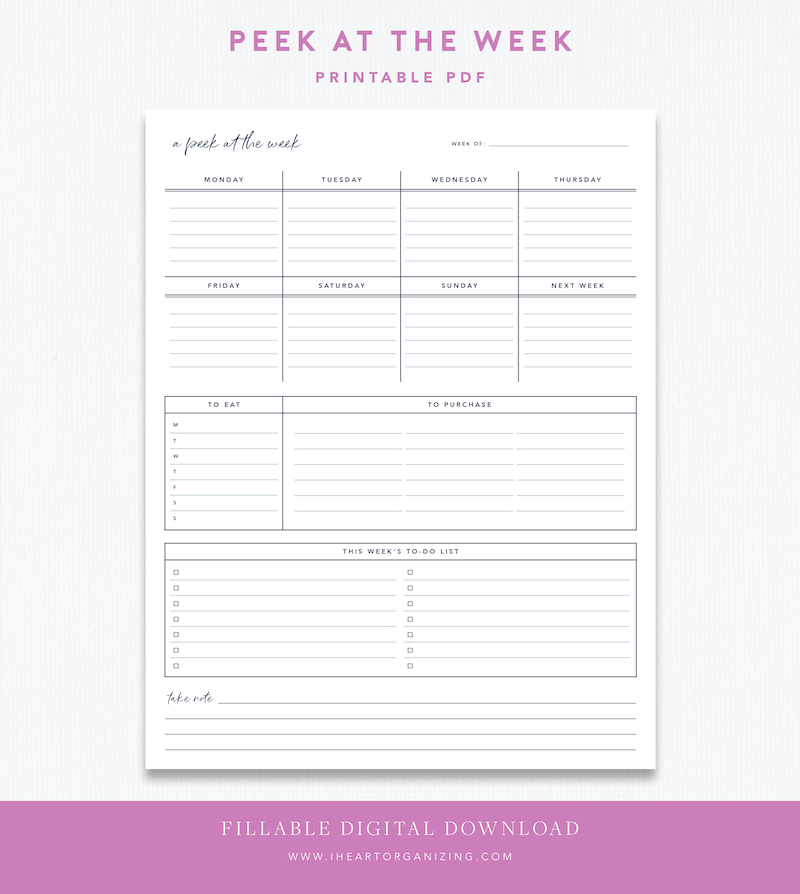 IHeart Organizing: Free Printables